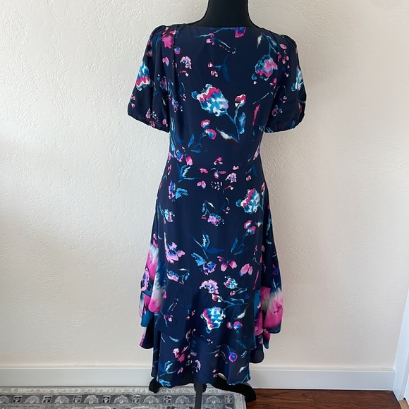 SILK TANYA TAYLOR ESTRELLA DRESS SIZE 4 - Picture 3 of 16
